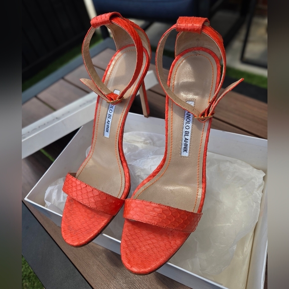 Snakeskin Chaos Sandals - Picture 3 of 5